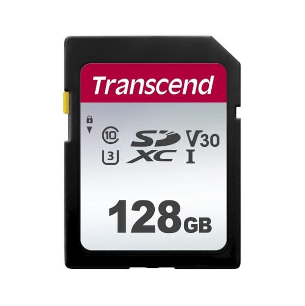 Transcend 128GB SDXC 300S Class 10 UHS-I U3 V30 A1 - TS128GSDC300S