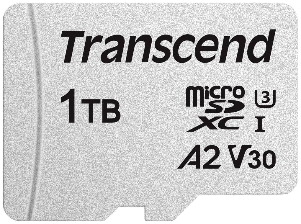 Transcend 1TB microSDXC 300S-A Class 10 UHS-I U3 V30 A2 3D NAND
