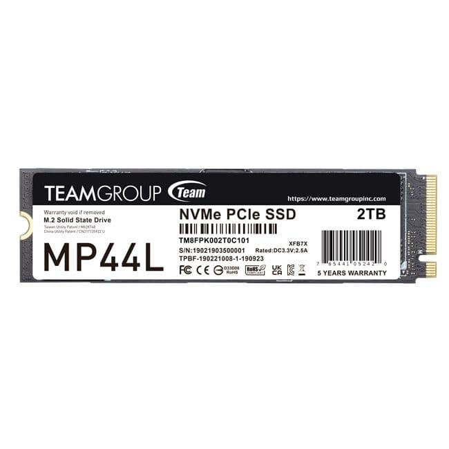 SSD Team Group MP44L 2TB Gen4 M.2 NVMe (4800/4400MB/s)
