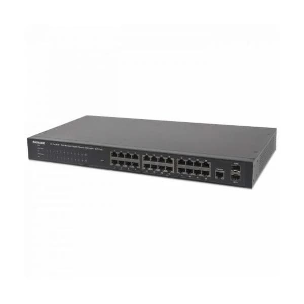 Intellinet Switch 24x Ge Web-managed Snmp 2xMini Gbic Poe+ - 560559