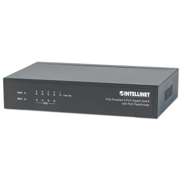 Intellinet Switch 5x Ge 4x Pse Poe+ 1x Pd Ieee 802.3az - 561082