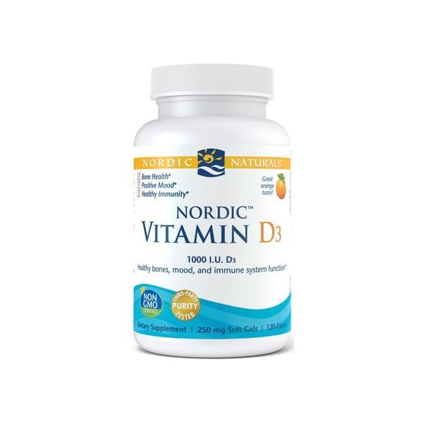 Nordic Naturals Vitamina D3 Nórdica 1000 Ui 120 Pérolas