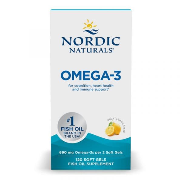 Nordic Naturals Omega-3 690mg 120 Lemon Flavour Softgels