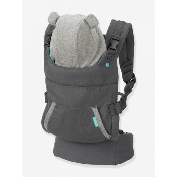 Infantino Porta-Bebé Cuddle Up Bear Cinzento