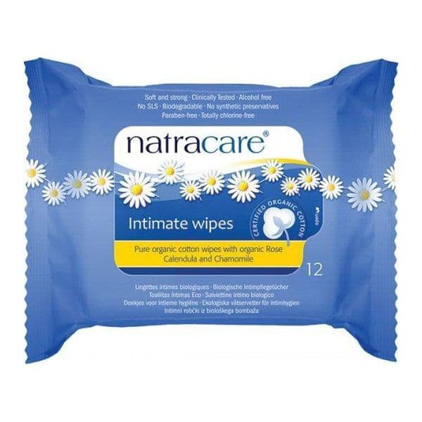 Natracare Toalhitas Higiene Intima Feminina 12 Unidades