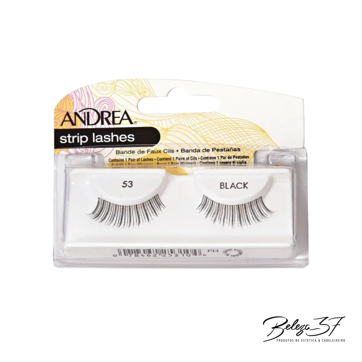Pestanas Andrea Strip Lashes Black 53