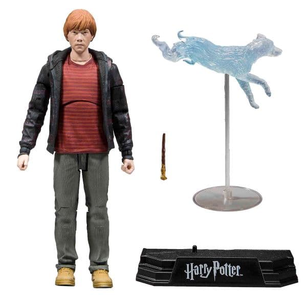 McFarlane Harry Potter e as Relíquias da Morte II: Figura Ron e Patronus - A33475903