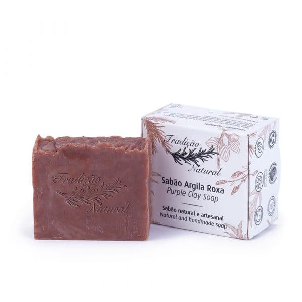 Tradição Natural Sabão Artesanal Argila Roxa 100g