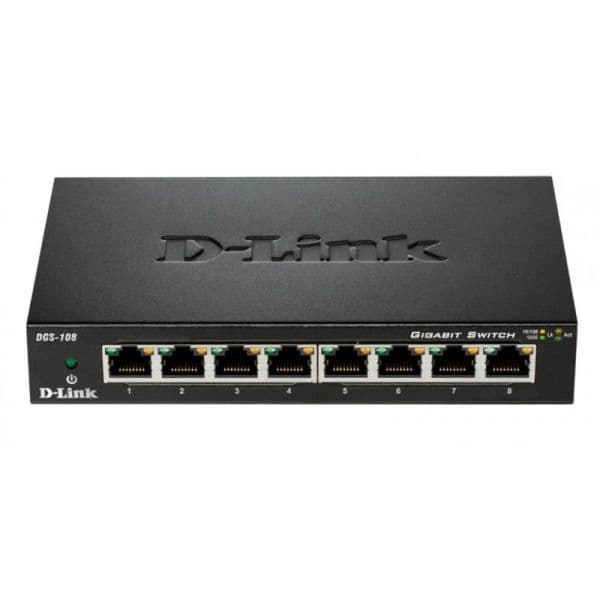 D-Link DGS-108 Switch 8 portas