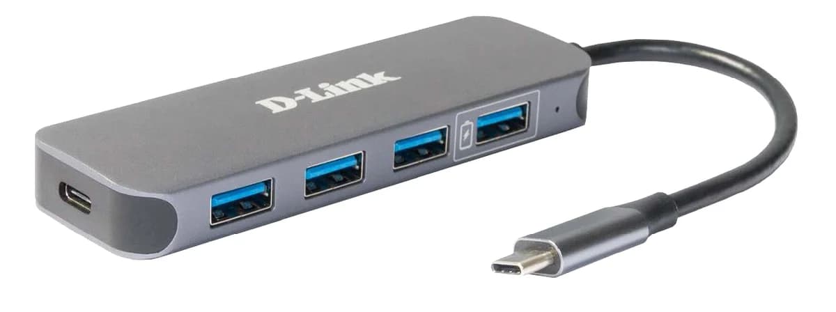 D-Link Hub USB-C P/ USB 3.0 De 4 Portas Com Fornecimento de Energia