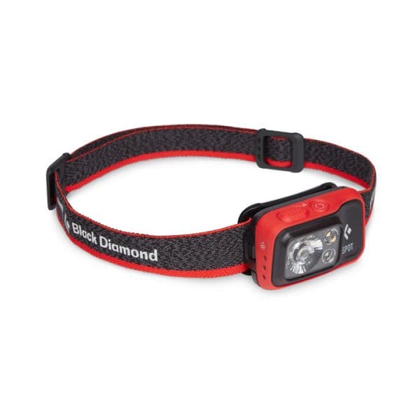 Black Diamond Lanterna Frontal Spot 400 Vermelha e Preta Recarregável com LED