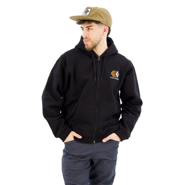 Black Diamond Faded Full Zip Sweatshirt Preto L Homem