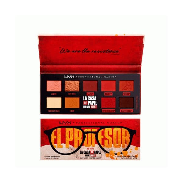 Nyx Paleta Sombras El Profesor La Casa de Papel
