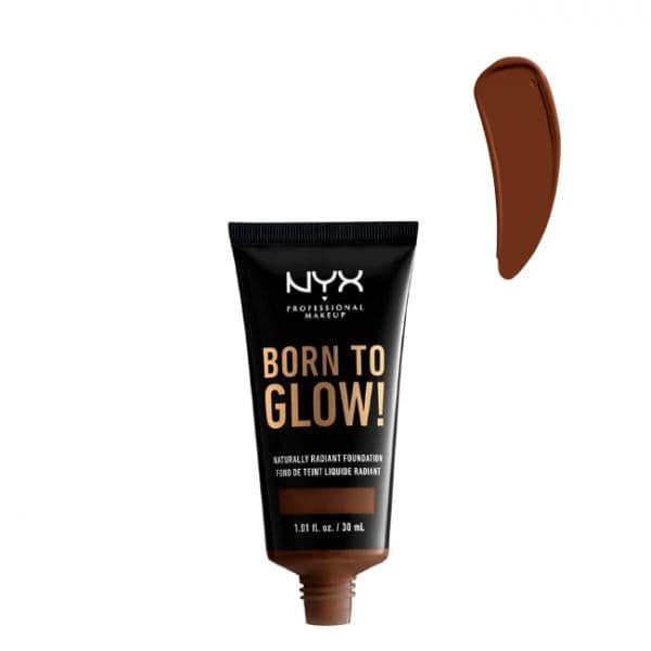 Nyx Born To Glow Base Líquida Iluminadora Tom 22.7 Deep Walnut 30ml