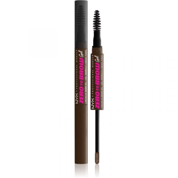 Nyx Professional Makeup Zero To Brow Gel Gel para Sobrancelhas com Aplicador Tom 07 Espresso 2 ml