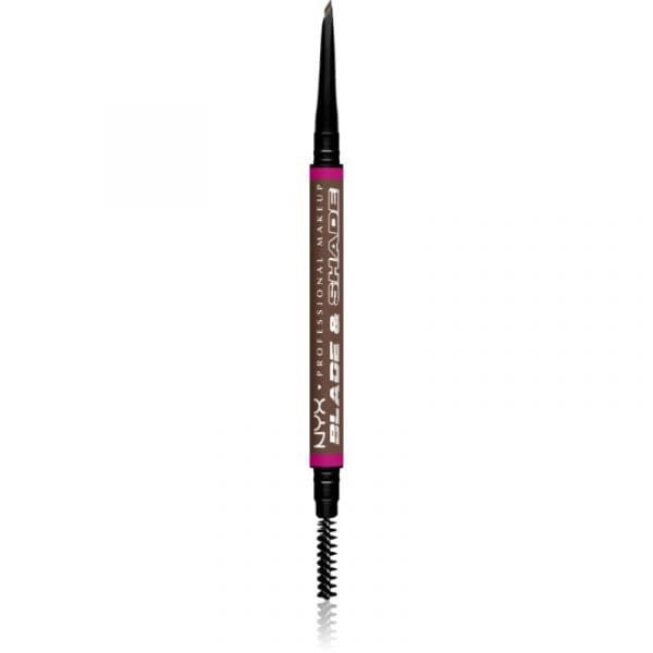 Nyx Blade & Shade Lápis de Sobrancelhas com Escova Tom 09 Brunette 0.06g