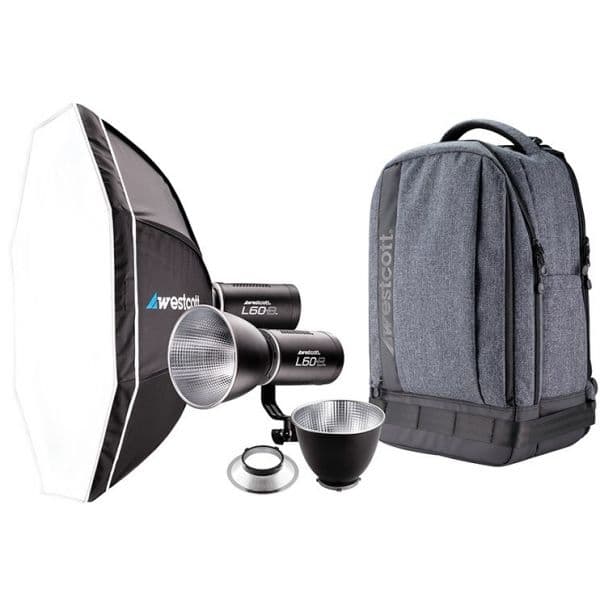Westcott Kit de 2 Tochas L60-B Bi Color + Mochila - WESTCOTTD226421
