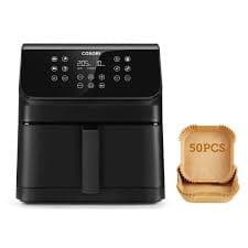 Fritadeira Cosori AirFryer Premium II Chef Edition 6.2L + Pack 50 Papéis Protetores