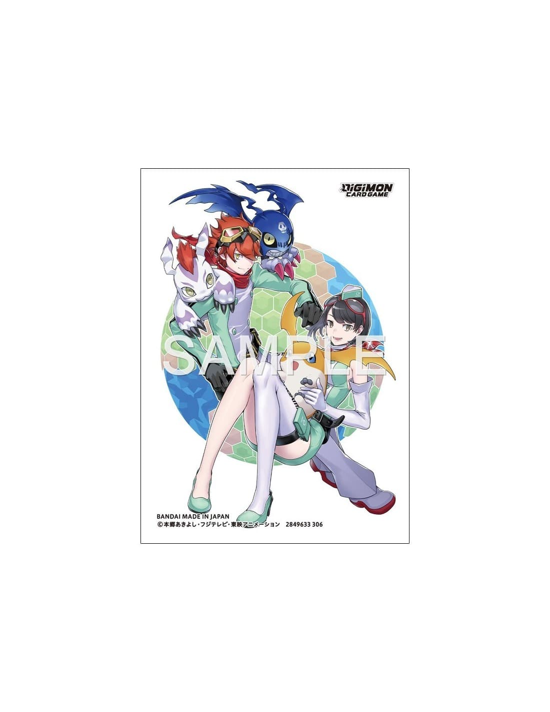 Digimon Card Game Official Sleeves Dan Yuki & Kanan Yuki