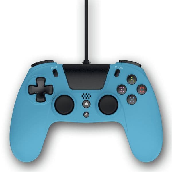 Gioteck Comando VX4 com Fios Blue PS4