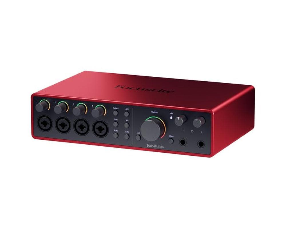 Focusrite Interface de Áudio Scarlett 18i16 4th Gen USB-C com 4 Pré-Amplificadores
