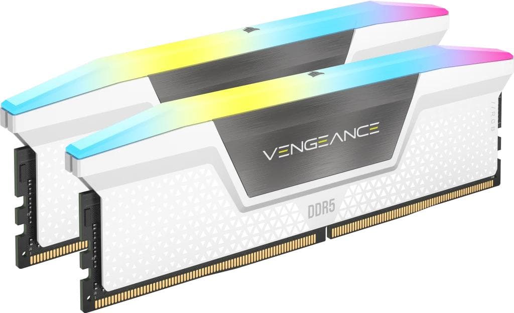 Corsair Vengeance RGB White 32GB 2x16GB DDR5 6400MHZ CL36 (rev2)