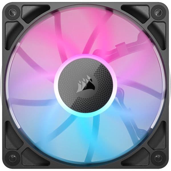 Corsair iCUE LINK RX120 RGB Starter Kit 3 Ventoinhas PWM Pretas