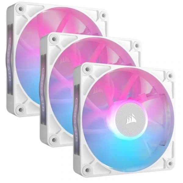 CORSAIR iCUE LINK RX120 RGB Starter Kit 3 PWM Brancas