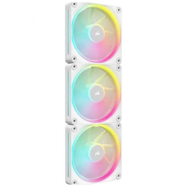 CORSAIR Kit de Ventoinhas Triplo PWM iCUE LINK LX120 RGB 120mm Brancas