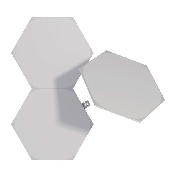 Iluminação Ambiente Nanoleaf Shapes Hexagons Wi-Fi Modular RGBW Room Decor & Gaming - Expansion Pack (3 Painéis) NL42-0001HX-3PK
