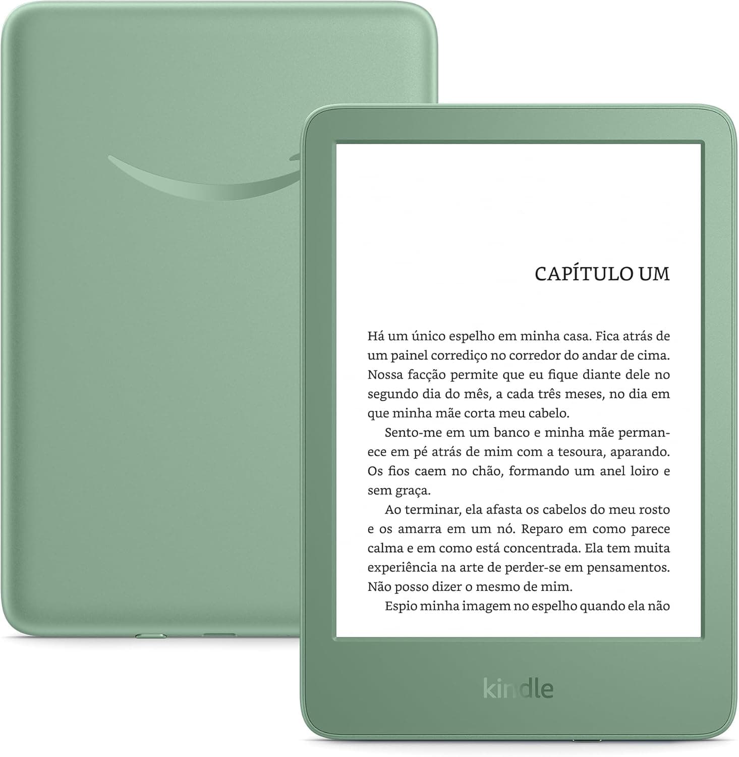 Leitor eBook Amazon Kindle 6" 16 GB 2024 | Verde Matcha s/ Publicidade