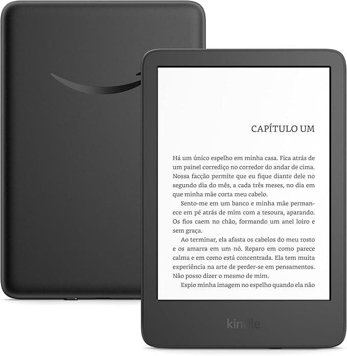 Leitor eBook Amazon Kindle 6" 16 GB 2024 | Preto s/ Publicidade