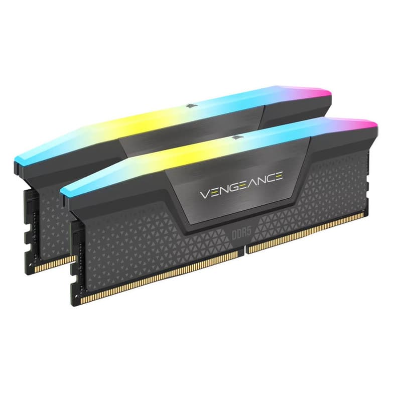 Corsair Kit 32GB (2 x 16GB) DDR5 5200MHz Vengeance RGB RS EXPO Cinza CL40