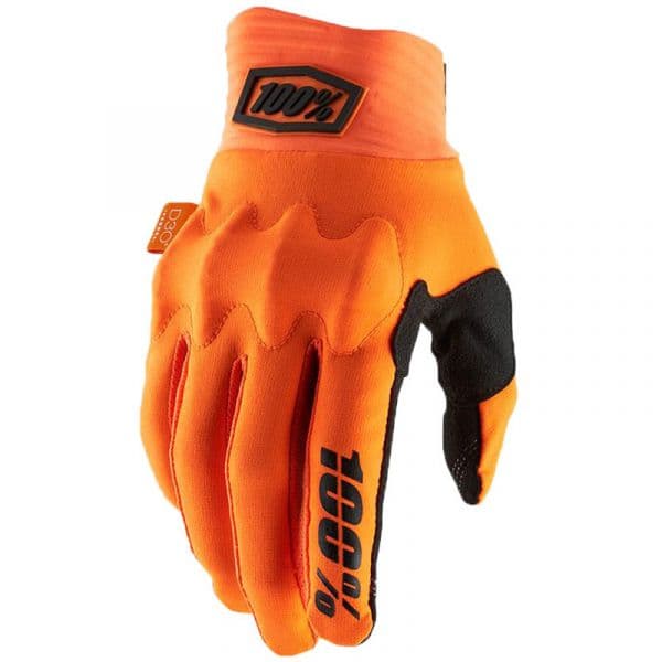 100% Luvas Cognito Fluo Orange / Black M - 10013-260-M