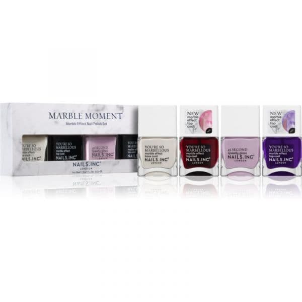 Nails Inc. Marble Moment Conjunto de Vernizes de Unhas