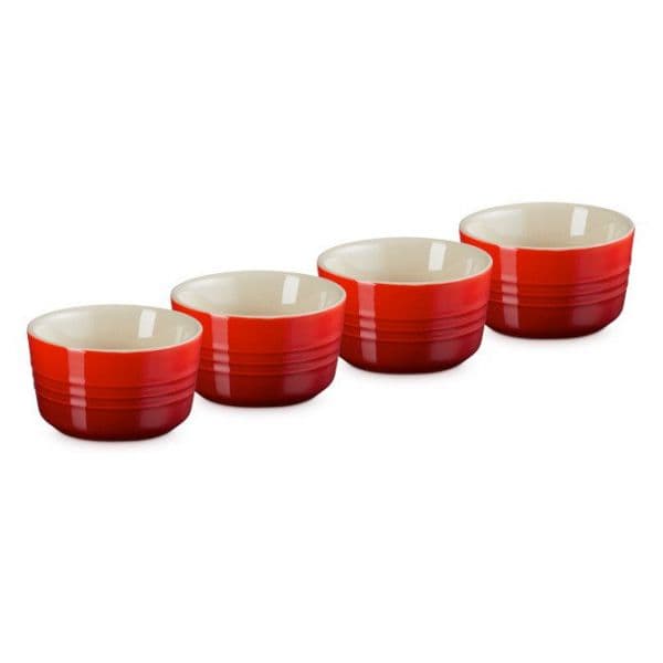 Le Creuset Set 4 Mini Ramekins Grés 100ml Vulcânico - LC79109100900000