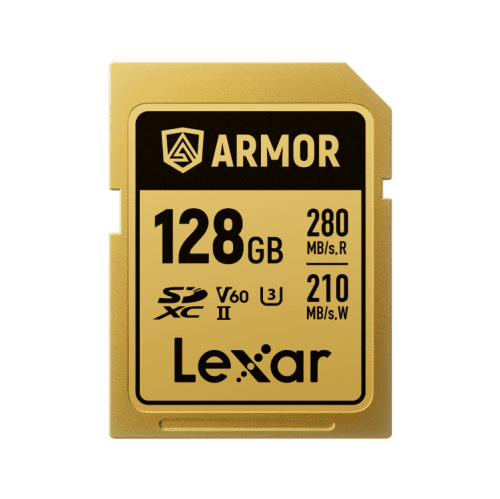 Lexar 128GB SDXC Armor Gold Pro UHS-II V60 IP68