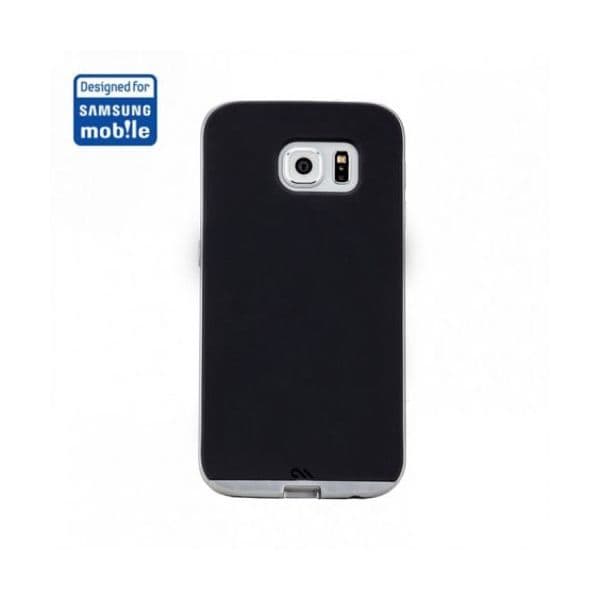 Case-Mate Capa Slim Tough para Samsung Galaxy S6 Black/Silver - CM032337