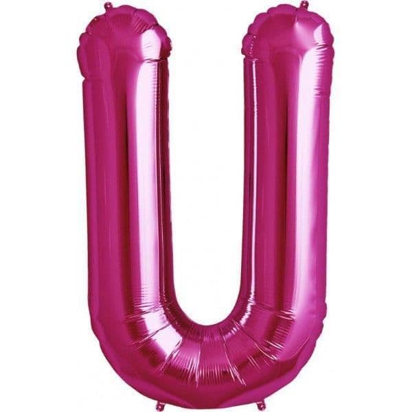 NorthStar Balão Foil 34'' Letra U Rosa - 180000190