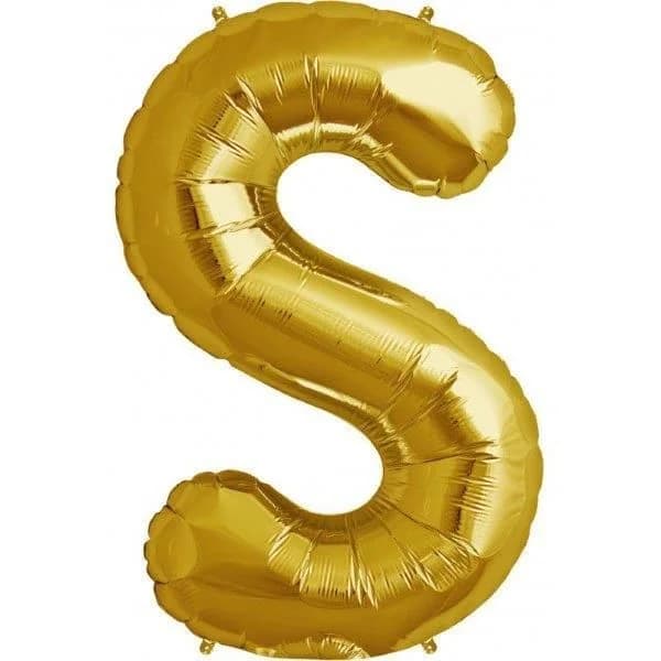 NorthStar Balão Foil 34'' Letra S Dourado - 180000266