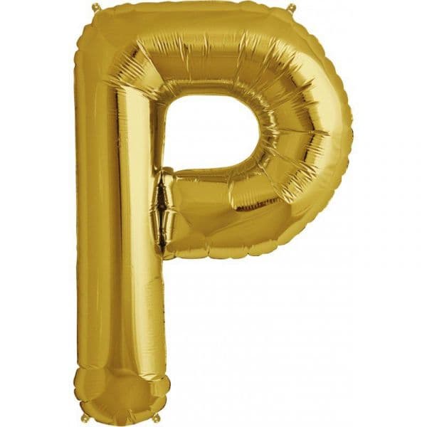Northstar Balão Foil 16" Letra P Dourado - 180058201