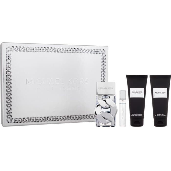 Michael Kors Pour Homme Eau De Perfume 100ml + Eau de Parfum Travel 10ml + Gel de Banho 100ml + Bálsamo After-Shave 100ml