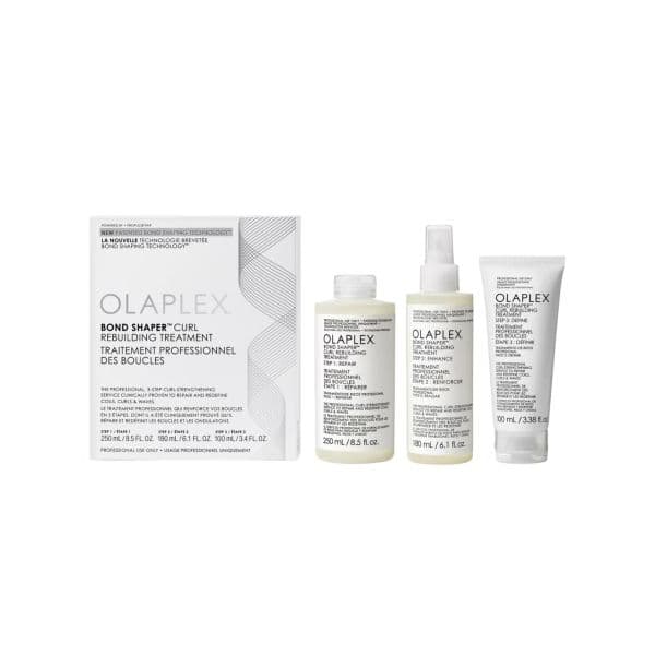 Olaplex Bond Shaper Tratamento de Reconstrução de Caracóis Set (Step1 250ml + Step2 180ml + Step3 100ml)