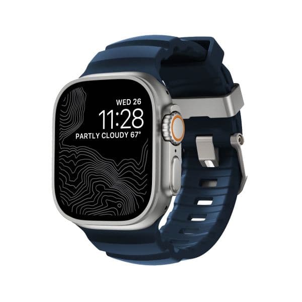 Nomad Goods Bracelete Rocky Point Apple Watch 46mm Azul/Prateado