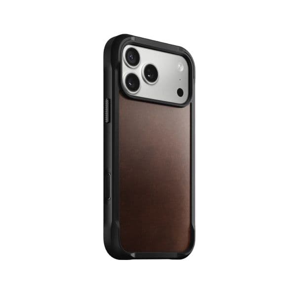 Nomad Capa Reforçada Couro Horween iPhone 17 Pro Max Castanha 0856504011796