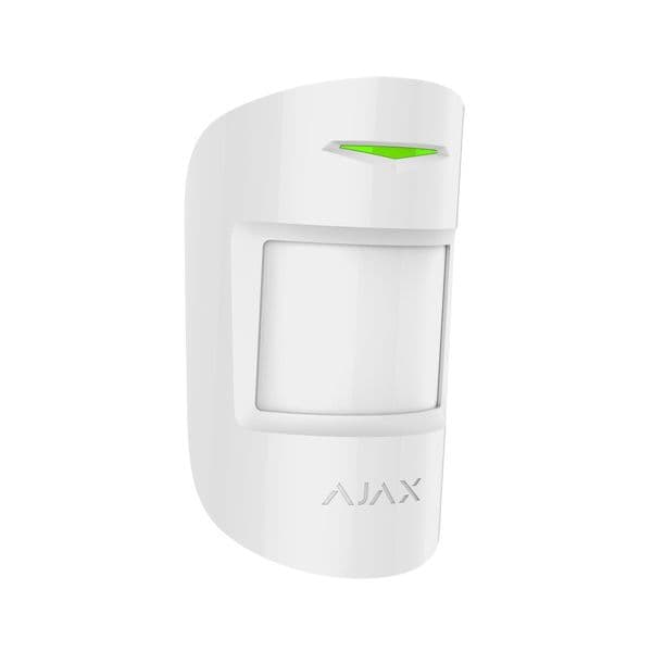 Ajax Detector Volumétrico Pir Dupla Tecnologia Com Detecção De Animais Domésticos - AJ-MOTIONPROTECTPLUS-W
