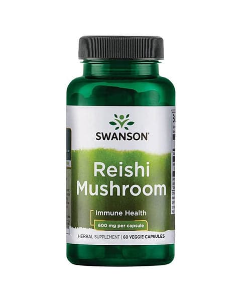 Reishi Mushroom 600mg - 60 Cápsulas - Swanson