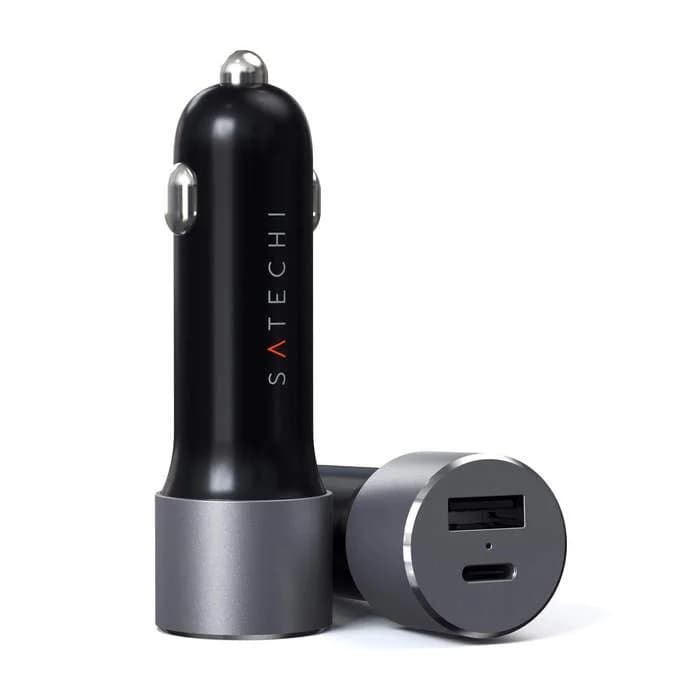 Carregador de Isqueiro Satechi USB-C 72W Cinzento Sideral - MEGAONLINE