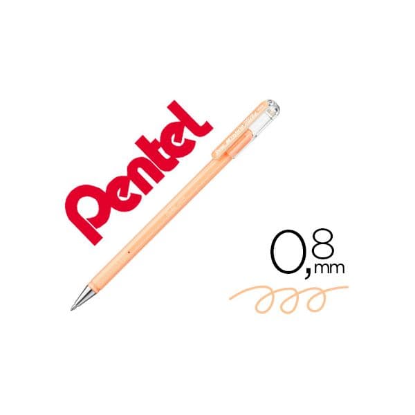 Pentel Roller K108 Laranja Pastel 0,8 mm 12 Unidades
