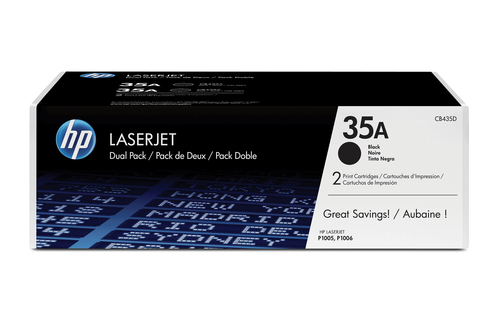 HP 35A CB435AD Black - Pack 2